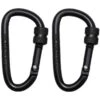 2 Stk Karabiner Schraubverschluss Schwarz 2 2 Stk Karabiner Schraubverschluss Schwarz -Outdoorfan Geschaft 2 stk karabiner schraubverschluss schwarz 1