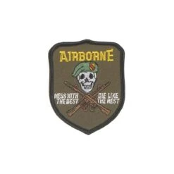 Abzeichen US Airborne - Mess With The Best