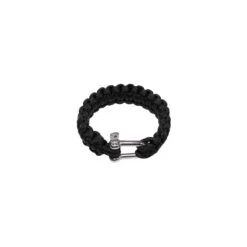 Armband PARACORD Metallverschluss 23 Mm Schwarz