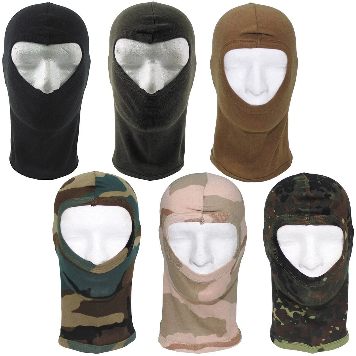 Balaclava 1-Loch Dünn Versch. Farben 3 Balaclava 1-Loch Dünn Versch. Farben