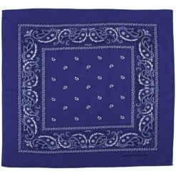 Bandana (US Halstuch) Paisley Royalblau