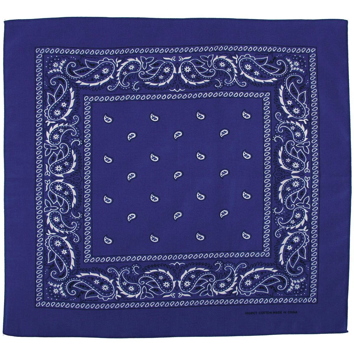 Bandana (US Halstuch) Paisley Royalblau 3 Bandana (US Halstuch) Paisley Royalblau