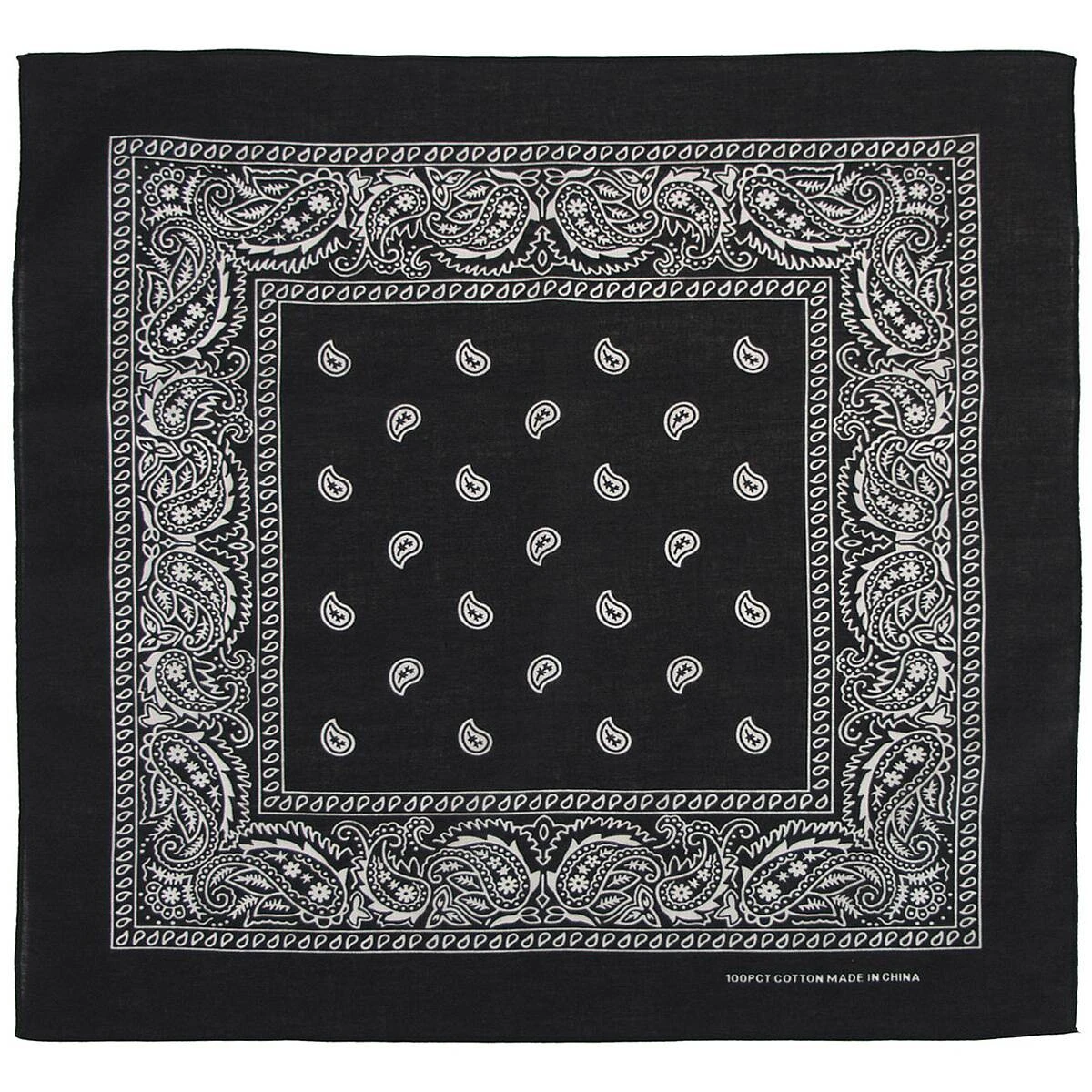 Mil-Tec Bandana (US Halstuch) Paisley Schwarz 4 Mil-Tec Bandana (US Halstuch) Paisley Schwarz – Bild 2