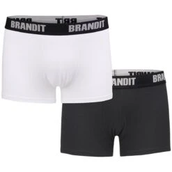 Brandit Boxershorts 2er Pack Weiß Und Schwarz
