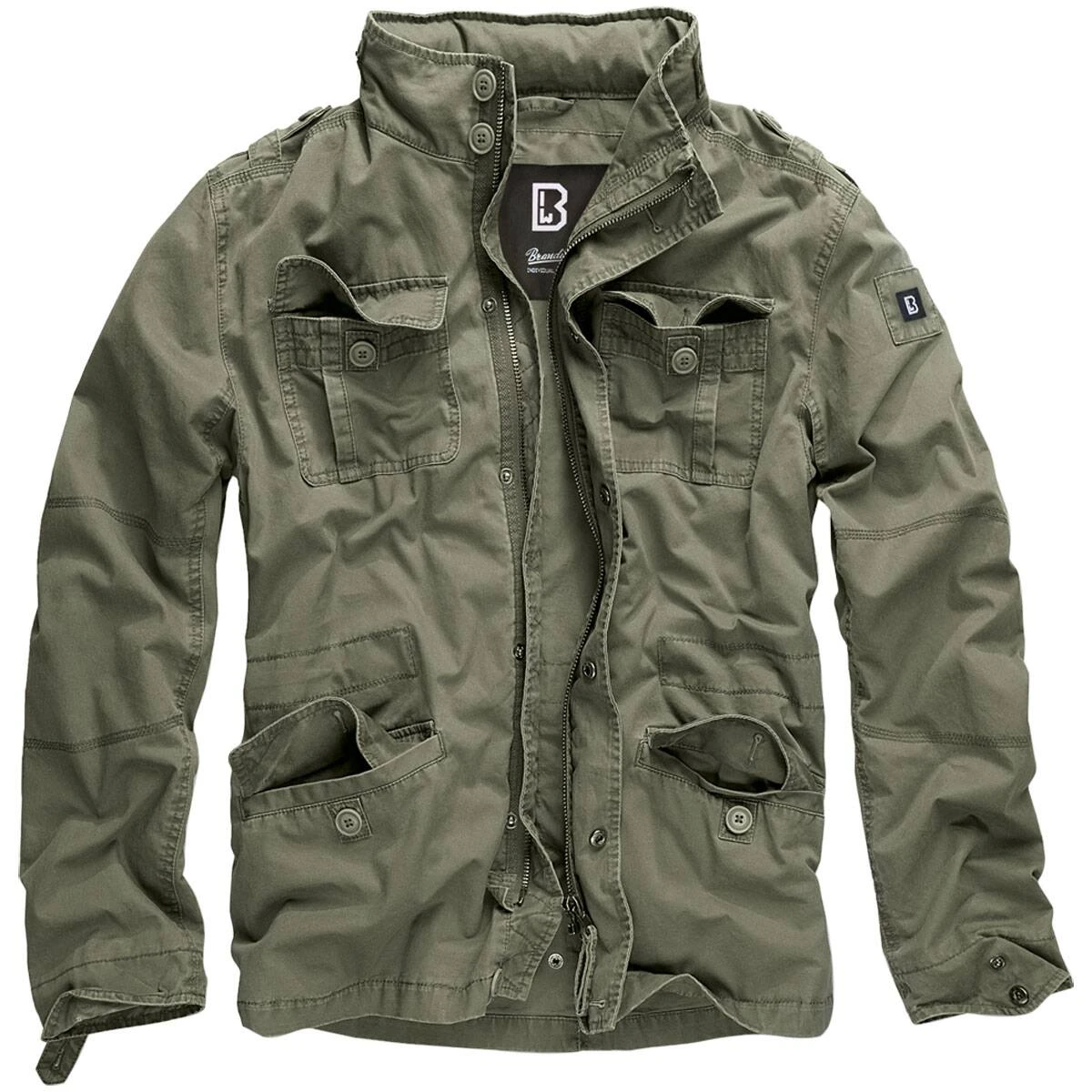 Brandit Britannia Jacke Oliv 3 Brandit Britannia Jacke Oliv