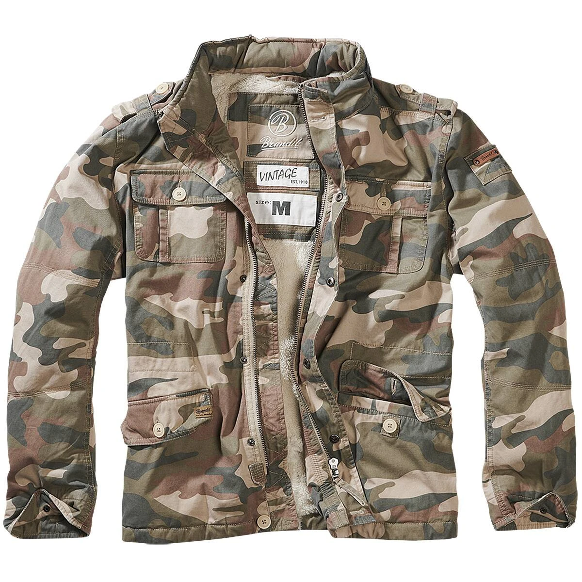 Brandit Britannia Winterjacke Light Woodland 3 Brandit Britannia Winterjacke Light Woodland