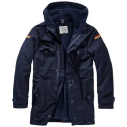 Brandit BW Parka Mit Futter Navy-blau