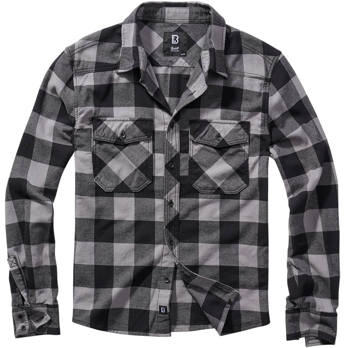 Brandit Checkshirt Schwarz-anthrazit 3 Brandit Checkshirt Schwarz-anthrazit
