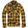 Brandit Checkshirt Schwarz-gelb