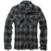 Brandit Checkshirt Schwarz-grau -Outdoorfan Geschaft brandit checkshirt schwarz grau