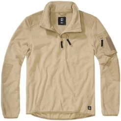 Brandit Fleece Troyer Ripstop Camel