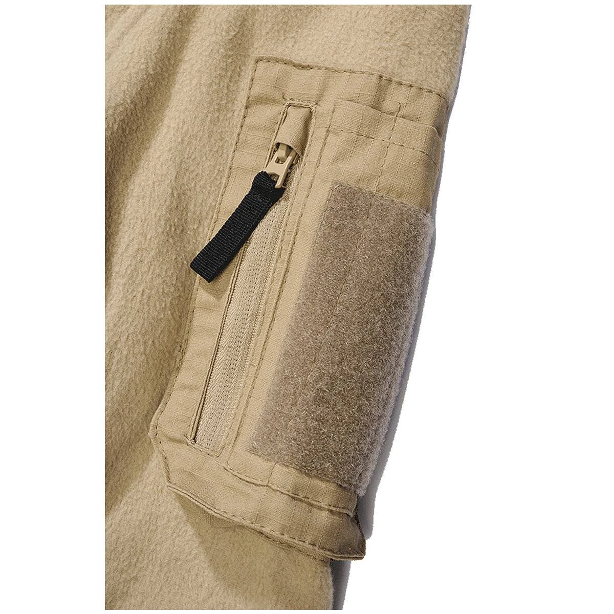 Brandit Fleece Troyer Ripstop Camel 7 Brandit Fleece Troyer Ripstop Camel – Bild 5