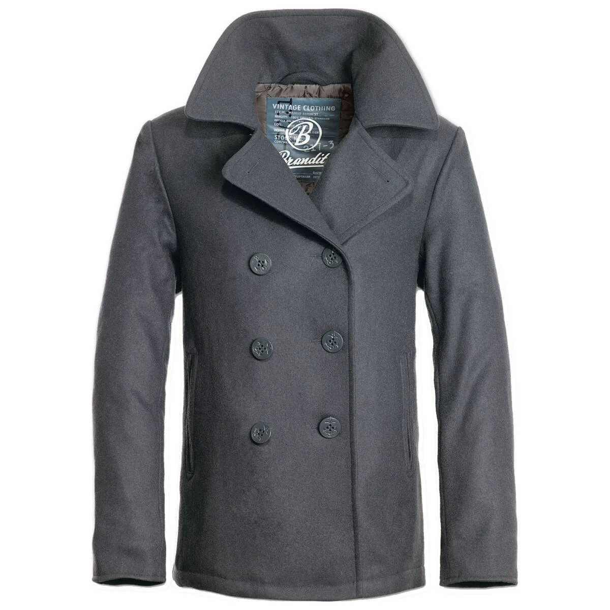 Brandit Pea Coat Anthrazit 3 Brandit Pea Coat Anthrazit