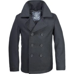 Brandit Pea Coat Schwarz