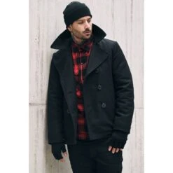 Brandit Pea Coat Schwarz 8 Brandit Pea Coat Schwarz -Outdoorfan Geschaft brandit pea coat schwarz3