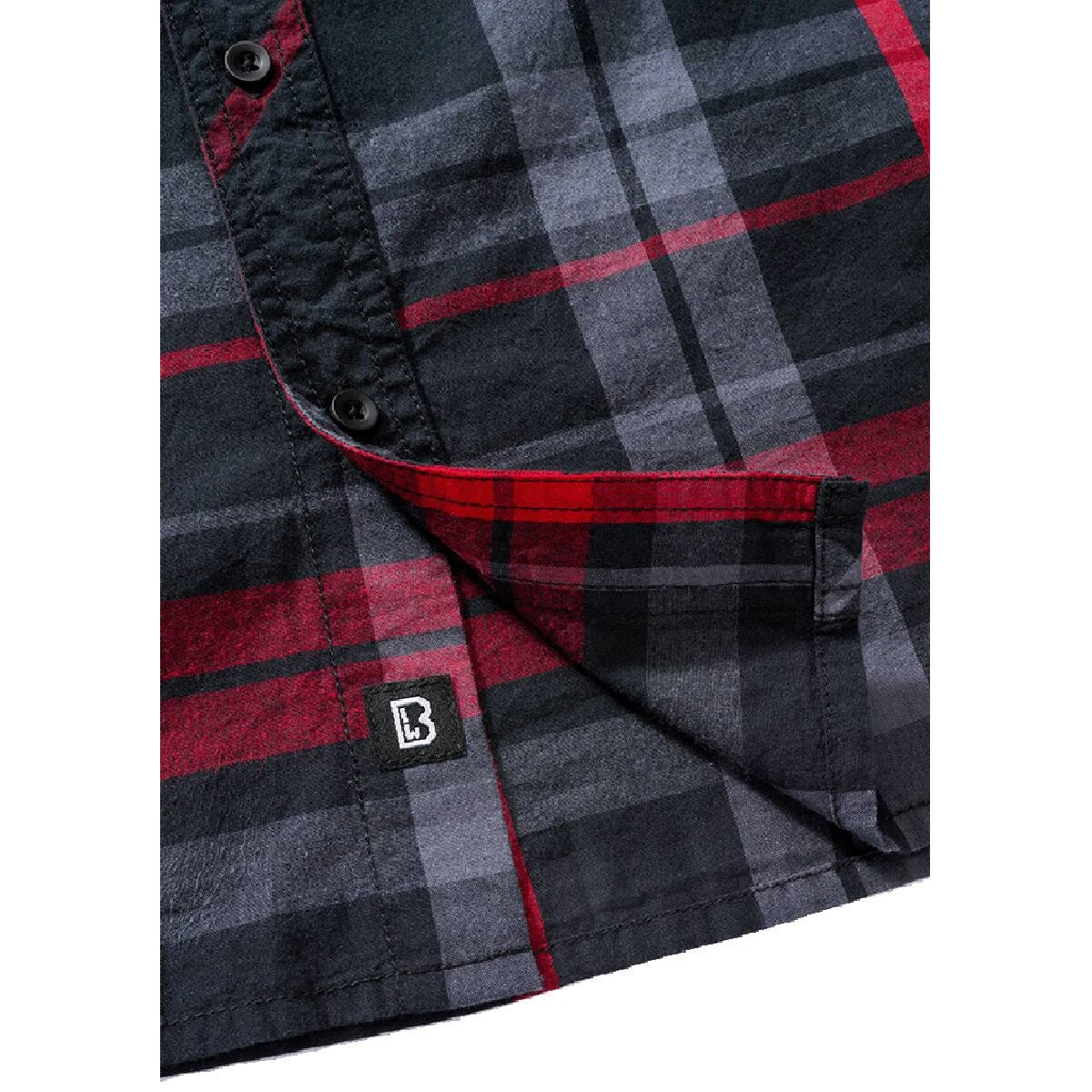 Brandit Roadstar Hemd Anthrazit-rot 7 Brandit Roadstar Hemd Anthrazit-rot – Bild 5