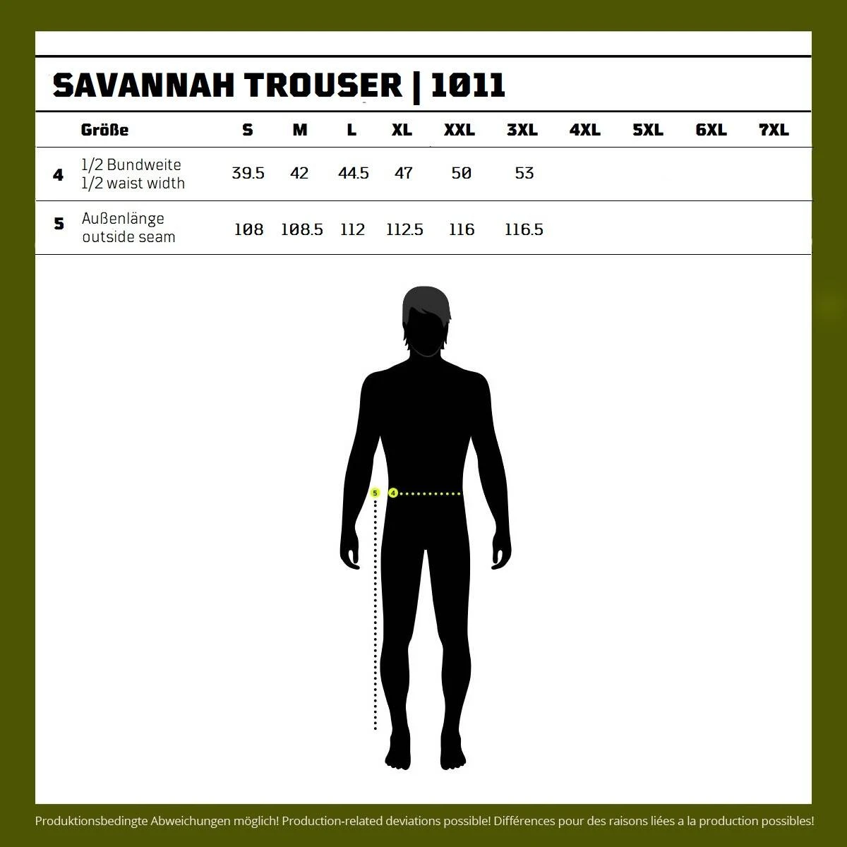 BRANDIT Savannah Trouser Oliv 5 BRANDIT Savannah Trouser Oliv – Bild 3