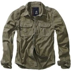 Brandit Vintage Shirt Langarm Oliv