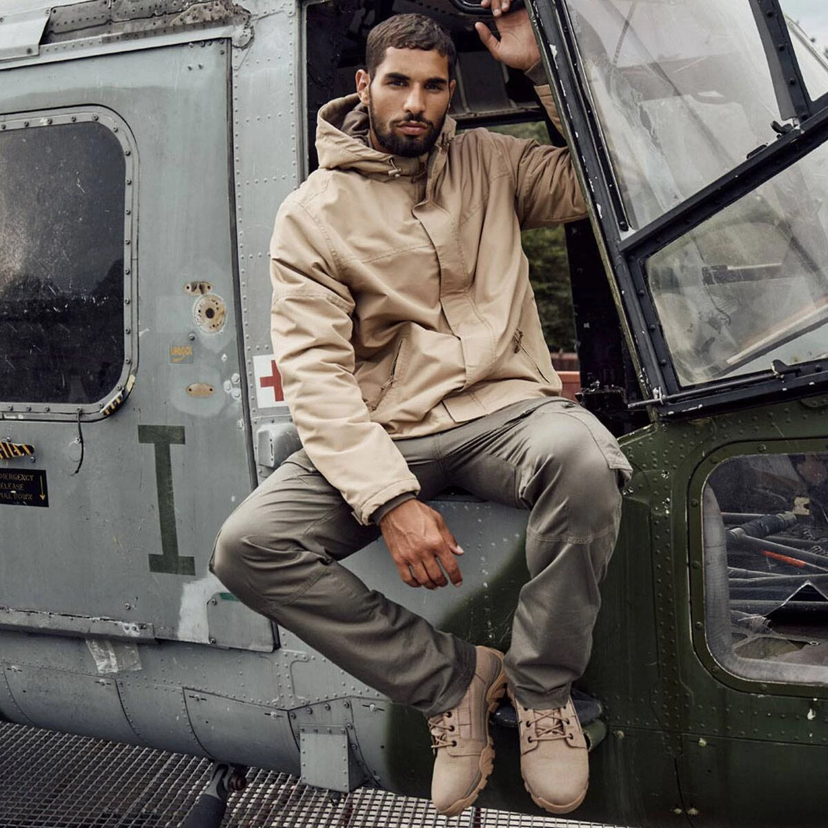 Brandit Windbreaker Frontzip Camel 4 Brandit Windbreaker Frontzip Camel – Bild 2