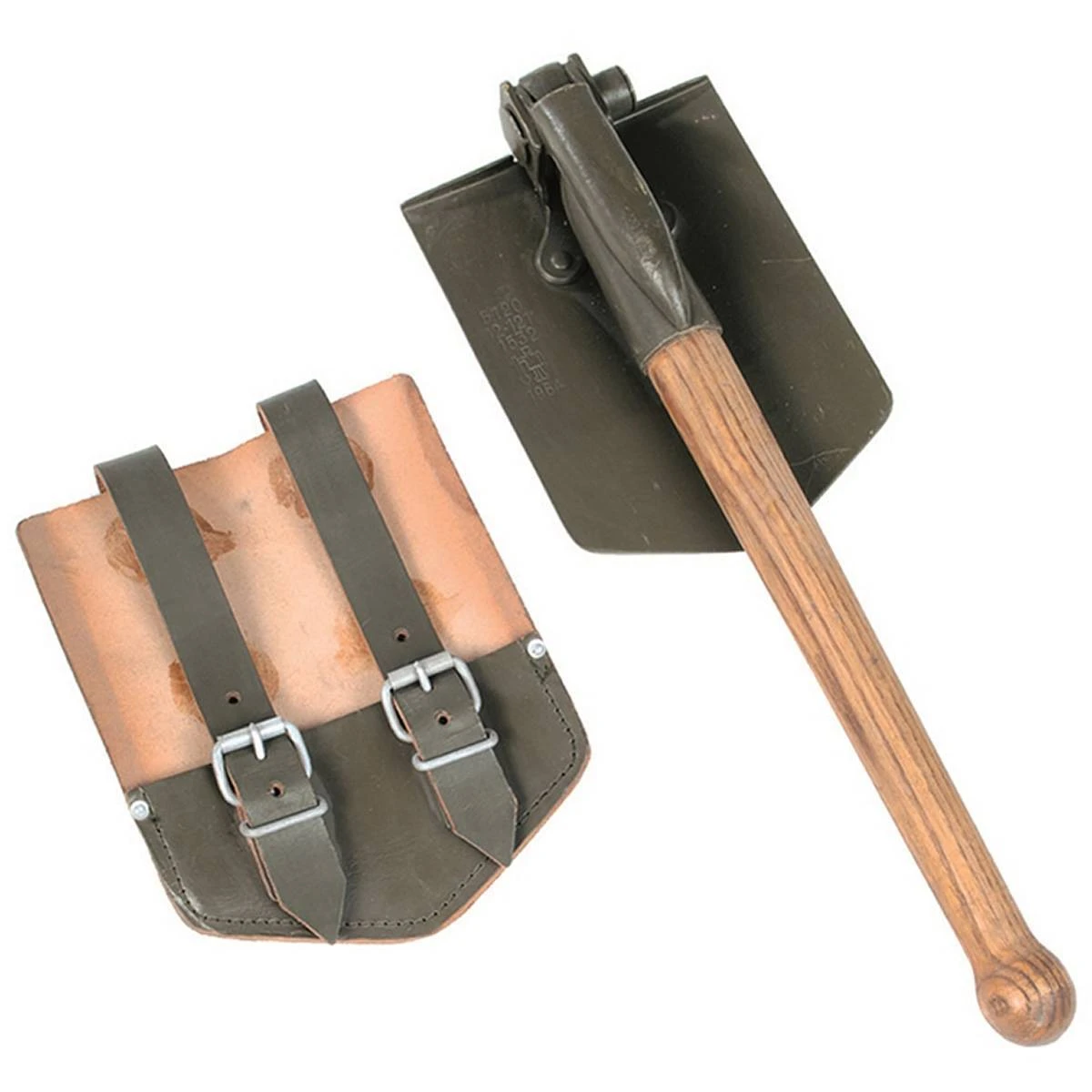 Mil-Tec BW Klappspaten Alte Art Mit Lederhülle 3 Mil-Tec BW Klappspaten Alte Art Mit Lederhülle