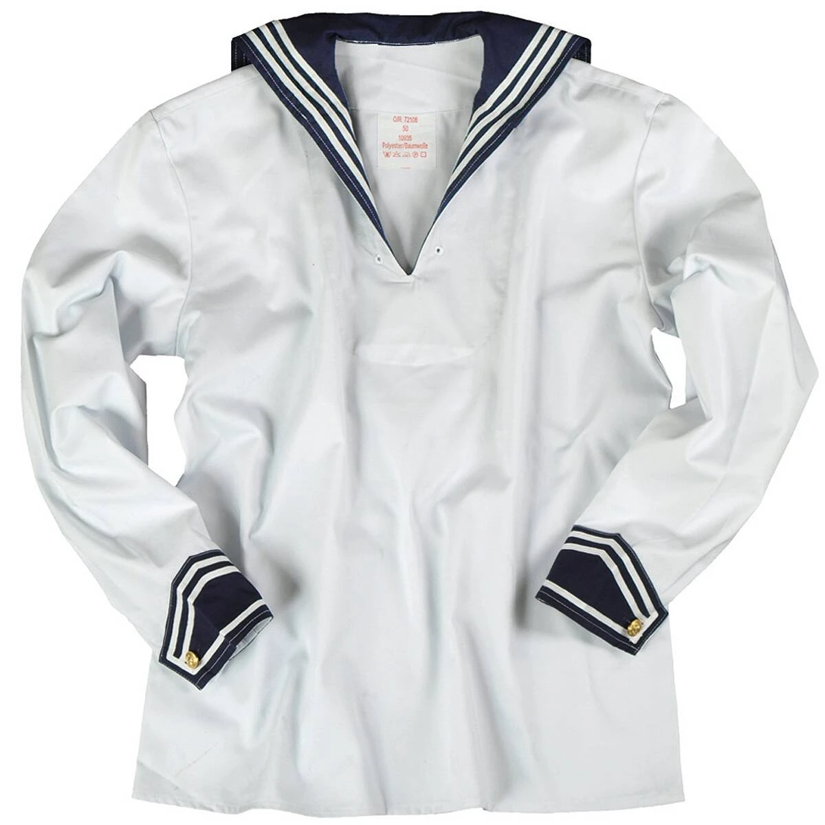 Mil-Tec BW Marinehemd Weiß Mit Marinekragen 5 Mil-Tec BW Marinehemd Weiß Mit Marinekragen – Bild 3