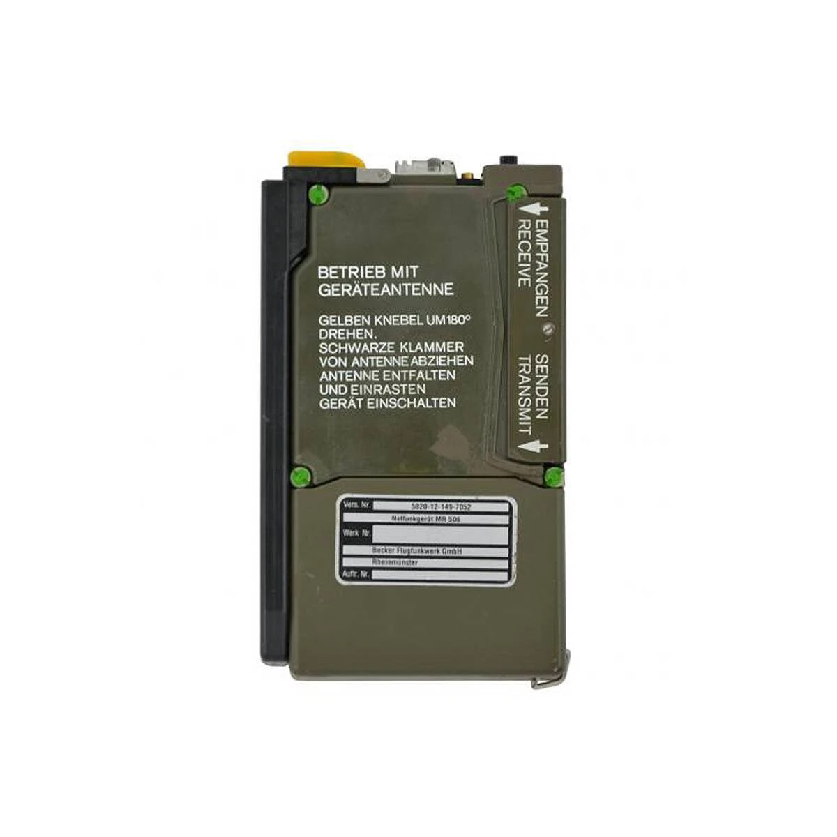 BW Notfunkgerät Becker Flug MR 506 Gebraucht 3 BW Notfunkgerät Becker Flug MR 506 Gebraucht