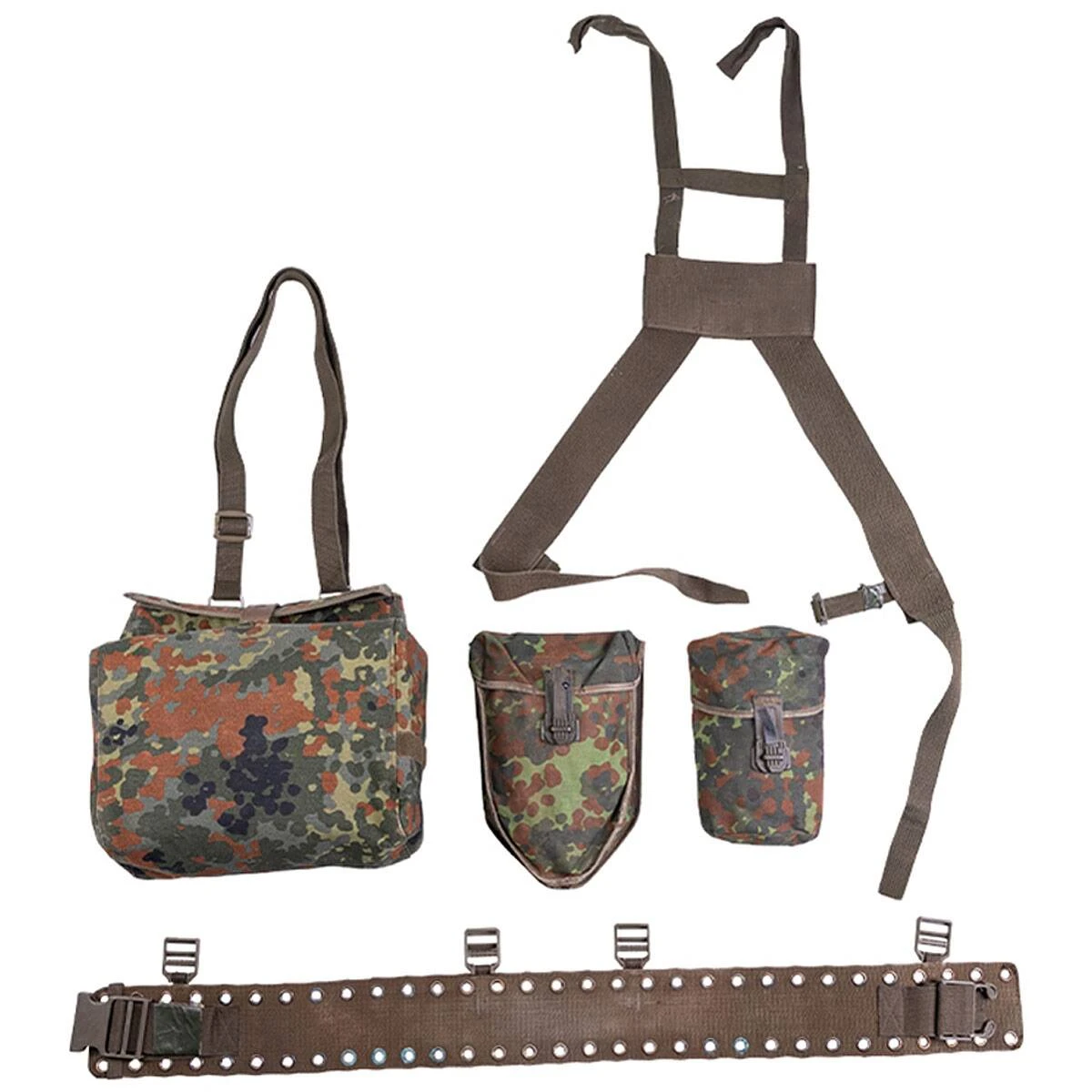 BW Tragesatz Flecktarn Gebraucht 3 BW Tragesatz Flecktarn Gebraucht