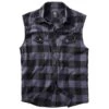 Brandit Checkshirt ärmellos Schwarz-grau 1 Brandit Checkshirt ärmellos Schwarz-grau -Outdoorfan Geschaft checkshirt aermellos schwarz grau 1