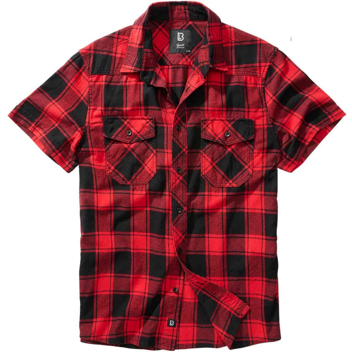 Brandit Checkshirt Kurzarm Rot-schwarz 3 Brandit Checkshirt Kurzarm Rot-schwarz