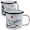 Emaille Tasse Mit Bergmotiv Versch. Größen -Outdoorfan Geschaft emaille tasse mit bergmotiv versch groessen