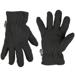 Fleece-Fingerhandschuhe Thinsulate Schwarz