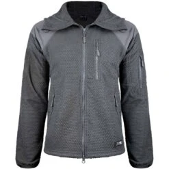 Fleecejacke Delta Mit Kapuze Grau