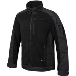 Brandit Fleecejacke Ripstop Schwarz