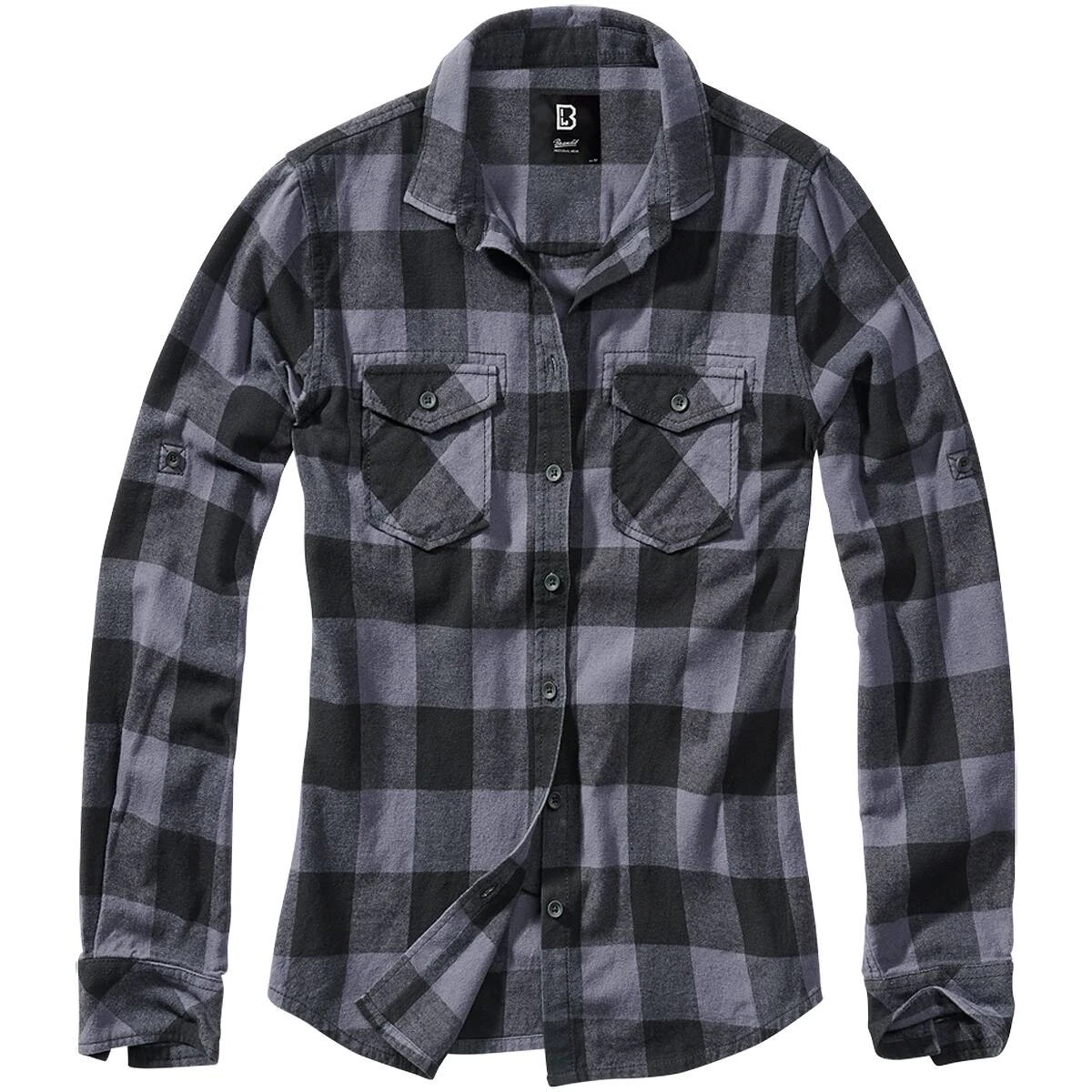 Brandit Girls Flanellhemd Amy Schwarz-grau 3 Brandit Girls Flanellhemd Amy Schwarz-grau