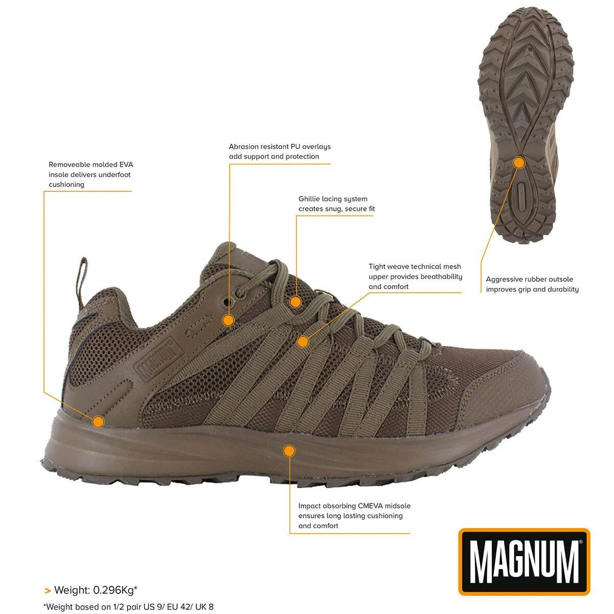 Halbschuhe Magnum Storm Trail Lite Coyote 4 Halbschuhe Magnum Storm Trail Lite Coyote – Bild 2