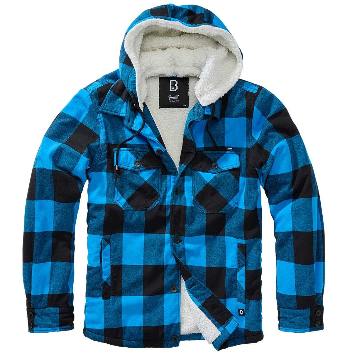 Brandit Hooded Lumberjacket Schwarz-blau 3 Brandit Hooded Lumberjacket Schwarz-blau