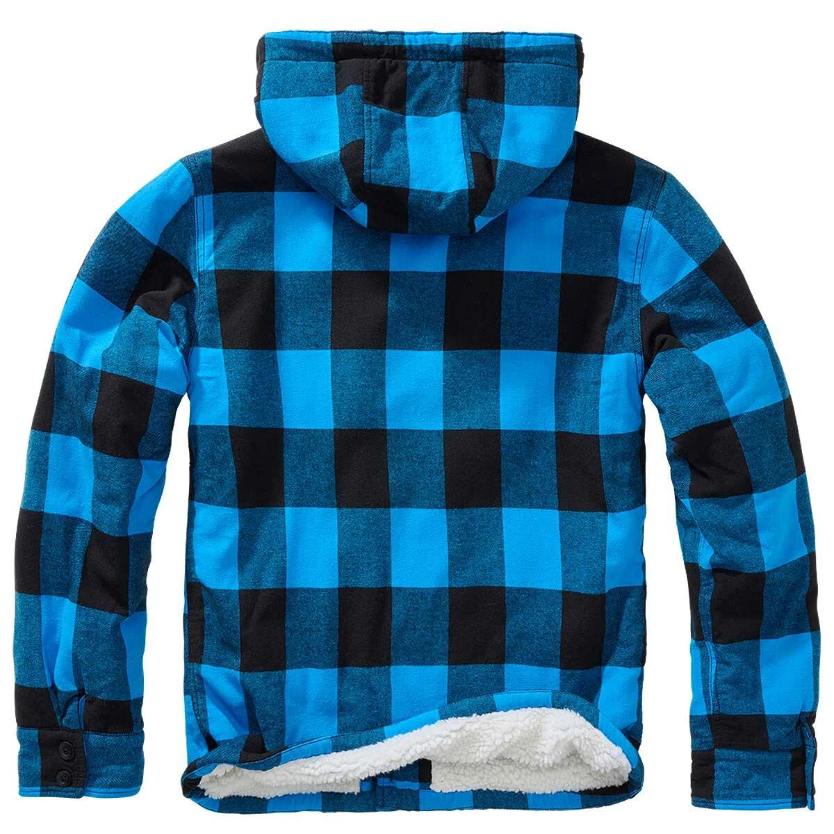 Brandit Hooded Lumberjacket Schwarz-blau 4 Brandit Hooded Lumberjacket Schwarz-blau – Bild 2