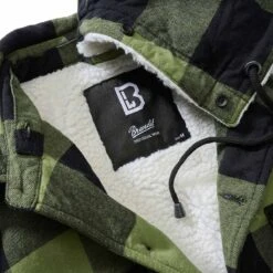 Brandit Hooded Lumberjacket Schwarz-oliv -Outdoorfan Geschaft hooded lumberjacket schwarz oliv3 1