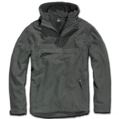 Brandit Hooded Windbreaker Anthrazit