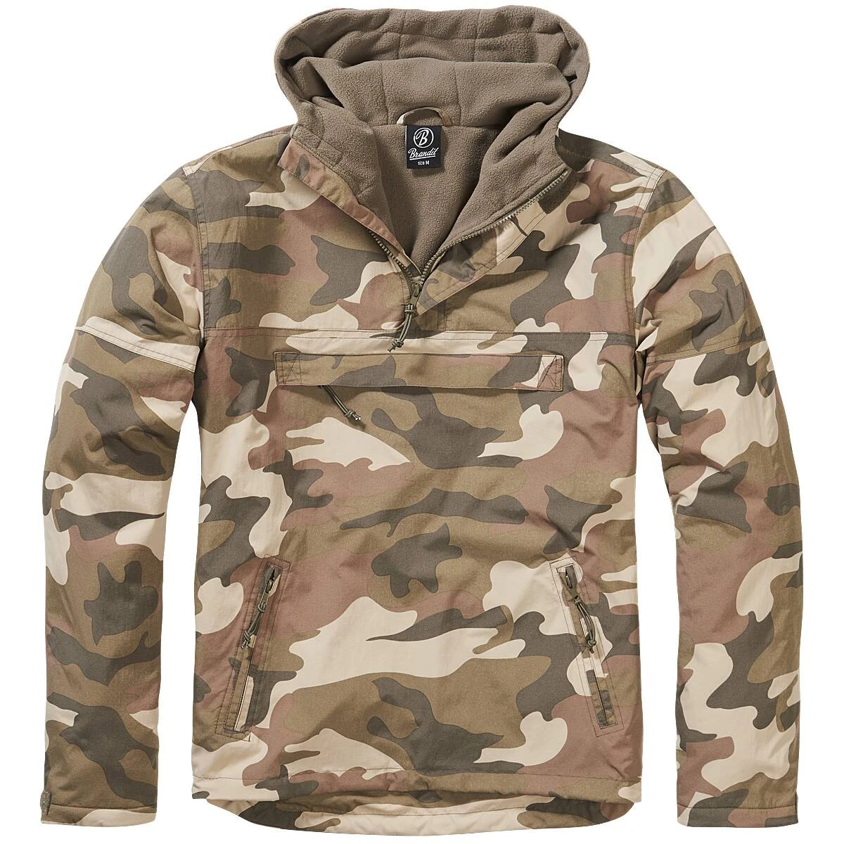 Brandit Hooded Windbreaker Light Woodland 3 Brandit Hooded Windbreaker Light Woodland