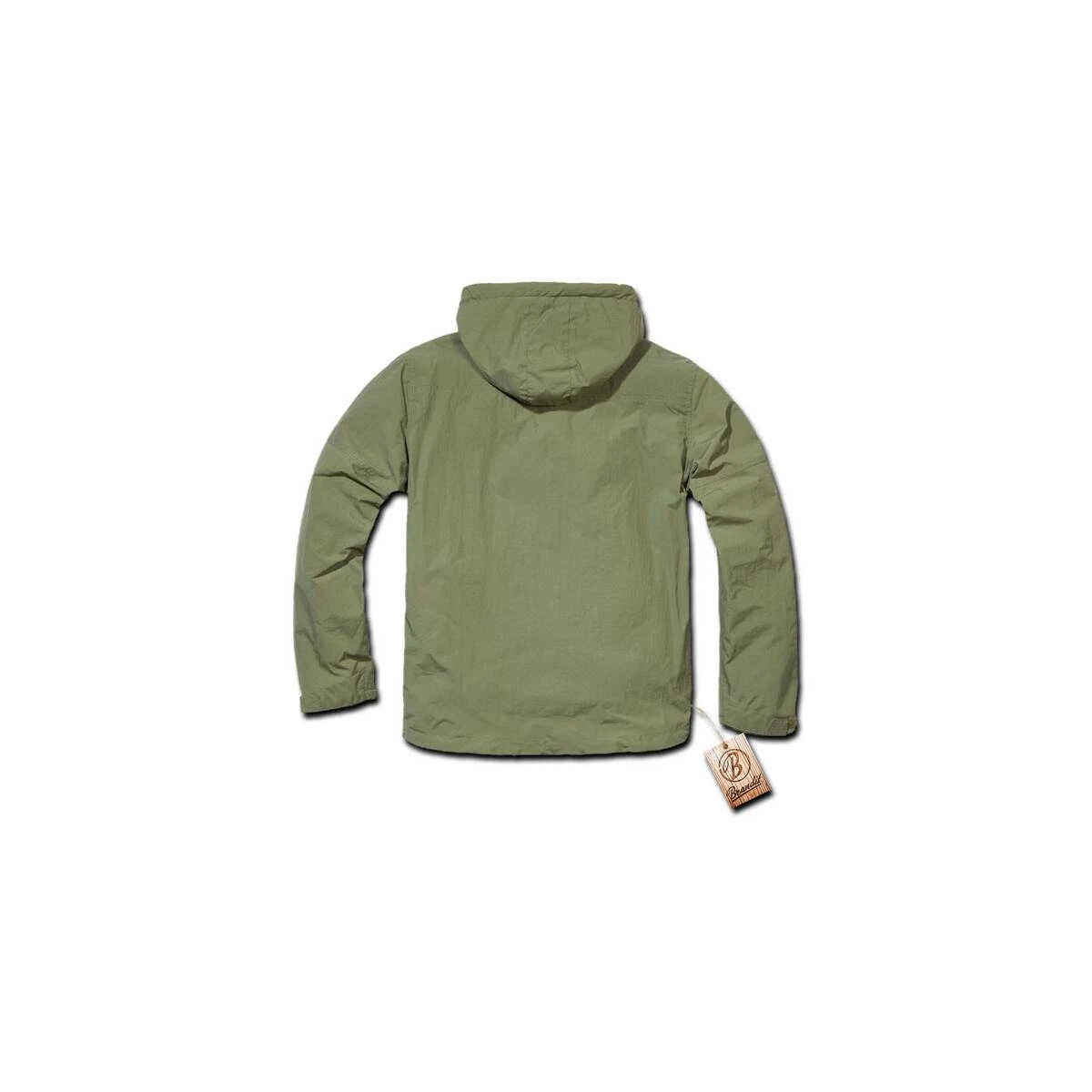 Brandit Hooded Windbreaker Oliv 4 Brandit Hooded Windbreaker Oliv – Bild 2
