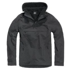 Brandit Hooded Windbreaker Schwarz