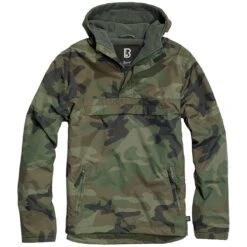 Brandit Hooded Windbreaker Woodland