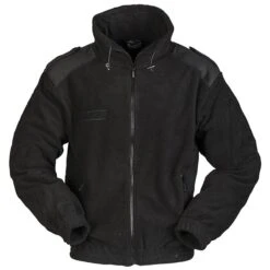 Mil-Tec Kälteschutzjacke Fleece Schwarz