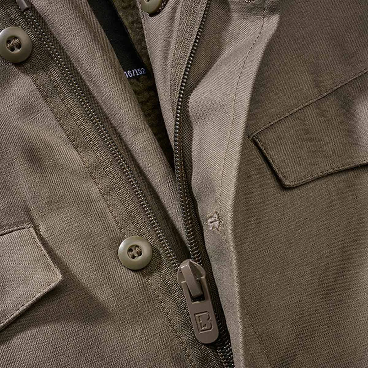 Brandit Kinder BW Parka Oliv 5 Brandit Kinder BW Parka Oliv – Bild 3