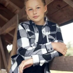 Brandit Kinder Checkshirt Weiß-schwarz 10 Brandit Kinder Checkshirt Weiß-schwarz -Outdoorfan Geschaft kinder checkshirt weiss schwarz4 1