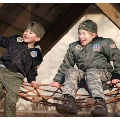 Mil-Tec Kinder Fliegerjacke MA1 Mit Abzeichen Schwarz -Outdoorfan Geschaft kinder fliegerjacke ma1 mit abzeichen schwarz2 1