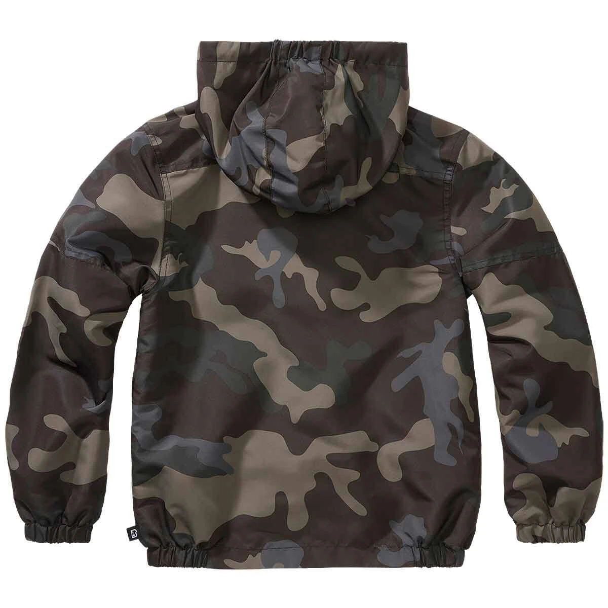 Brandit Kinder Sommer Windbreaker Frontzip Darkcamo 4 Brandit Kinder Sommer Windbreaker Frontzip Darkcamo – Bild 2