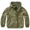 Brandit Kinder Sommer Windbreaker Frontzip Oliv -Outdoorfan Geschaft kinder sommer windbreaker frontzip oliv 1