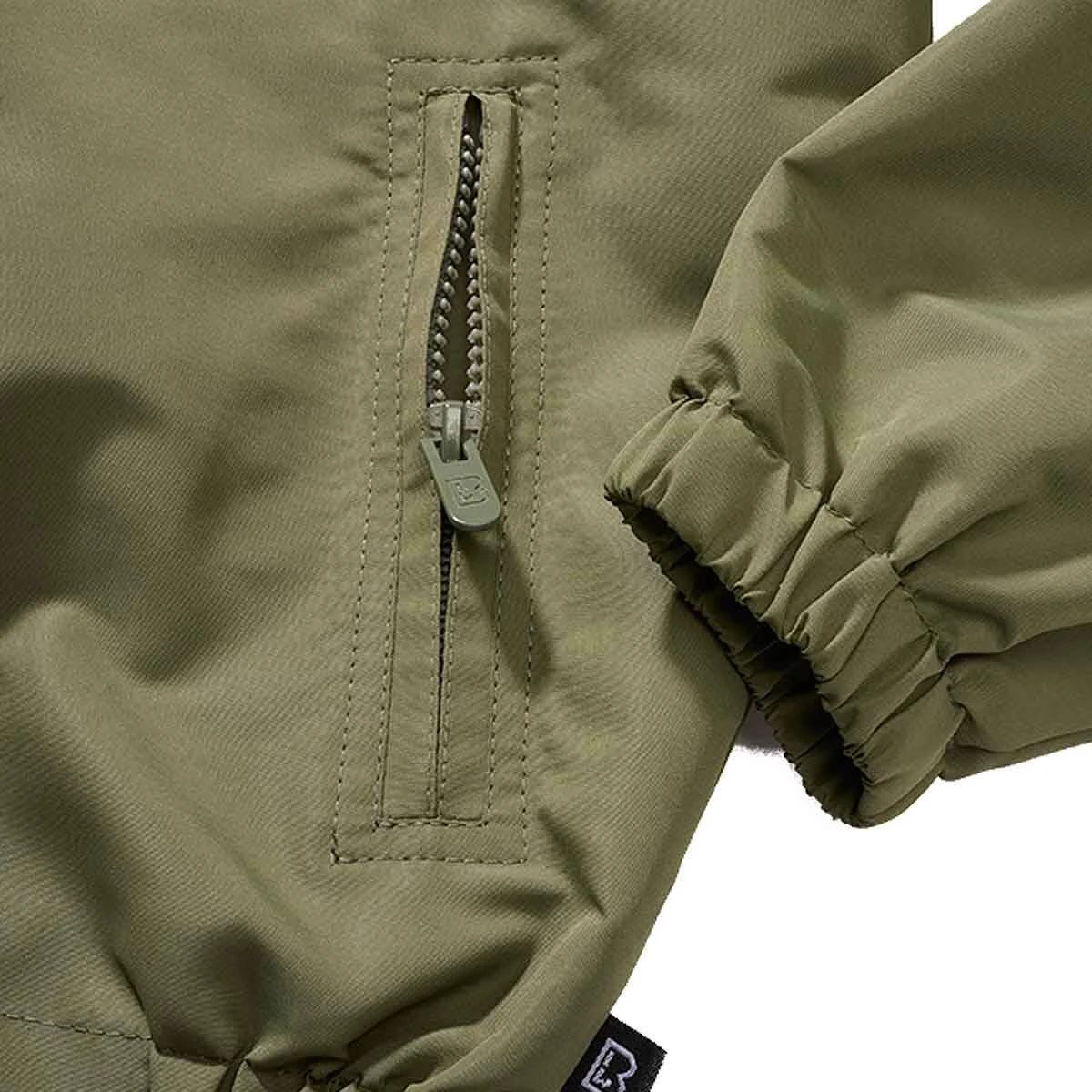 Brandit Kinder Sommer Windbreaker Frontzip Oliv 5 Brandit Kinder Sommer Windbreaker Frontzip Oliv – Bild 3